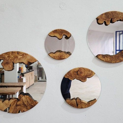 ronde live edge mirrors