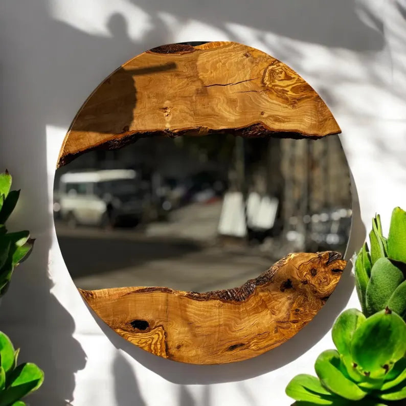 ronde live edge mirrors