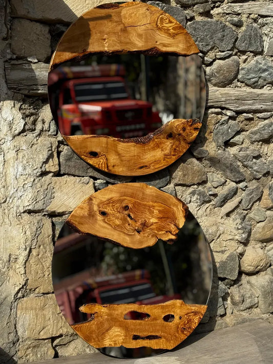 ronde live edge mirrors